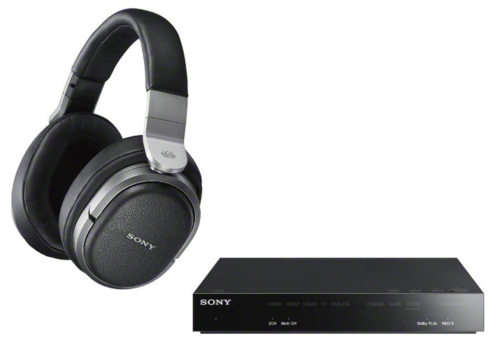 Belaidės ausinės Sony MDR-HW700DS, juoda - Senukai.lt
