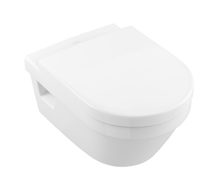 Sienas tualete Villeroy & Boch Architectura 5684HR01, ar vāku, 370x530 mm