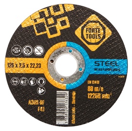 Pjovimo diskas Forte Tools, 125 mm x 2.5 mm x 22.23 mm