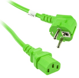 Kolink Power Cable SchuKo To IEC Connector C13 1.8m Green