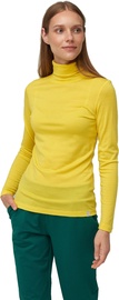 Audimas Merino Wool Long Sleeve Roll Neck Top Vibrant Yellow L