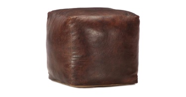 Пуф VLX Genuine Goat Leather 248127, коричневый, 45 см x 45 см x 45 см