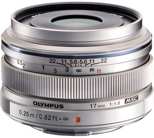 Objektiiv Olympus 17mm F1.8 M.Zuiko Digital Silver, 120 g