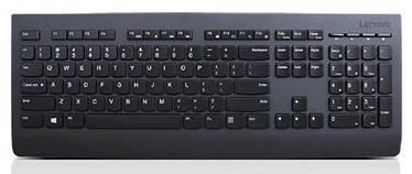 Klaviatūra Lenovo Professional Wireless Keyboard NO, melna, bezvadu