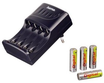 Hama Start Digital Charger + 4 x AA