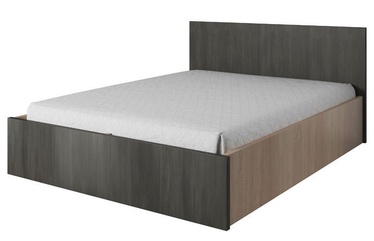 Idzczak Meble Bed Wenecja Sonoma Oak/Black Norwegian Pine