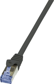 LogiLink Patch Cable Cat.6A from Cat.7 600 MHz S/FTP PIMF PrimeLine 20m Black