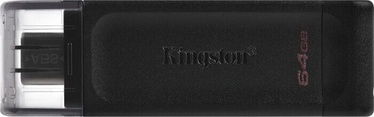 USB atmintinė Kingston DataTraveler 70, juoda, 64 GB