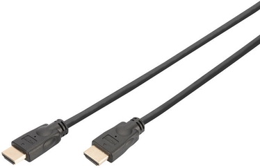 Laidas Digitus Premium HDMI HDMI 19 pin male, HDMI 19 pin male, 5 m, juoda