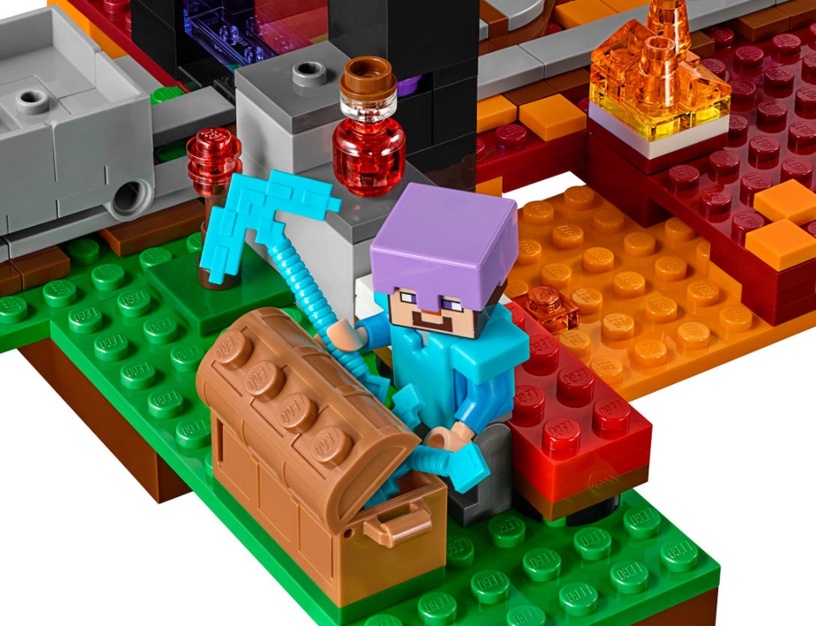 Konstruktor LEGO Minecraft Netheri portaal 21143, 470 tk