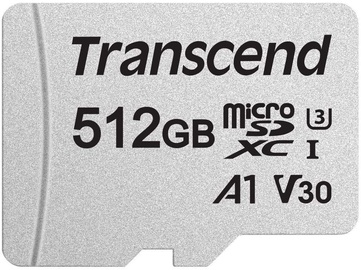 Mälukaart Transcend 300S 512GB microSDXC CL10 UHS-I w/Adapter