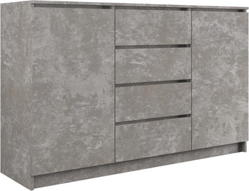 Комод Top E Shop 2 Doors 4 Drawers Concrete 140cm