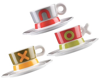 ViceVersa Set 3 Coffee Cup With Saucer