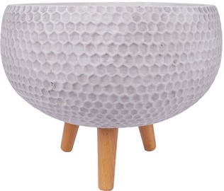 Вазон Home4you Cubo-2 88034, белый, 270 мм