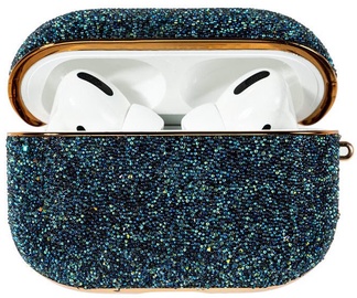 Kingxbar Crystal Fabric Shiny Glitter Case For AirPods AirPods Pro Blue