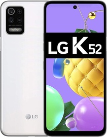 Mobiiltelefon LG K52, valge, 4GB/64GB