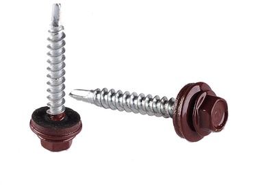 Pašvītņojošā skrūve HausHalt Self Screw EPDM RAL8017 4.8x19mm 15pcs