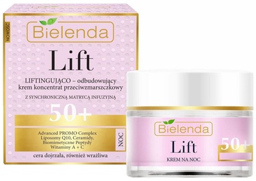 Bielenda Lift Lifting Rebuilding Cream Concentrate Anti Wrinkle 50+ Night 50ml