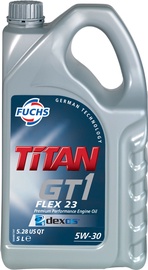 Mootoriõli Fuchs Titan GT1 Flex 23 5W - 30, sünteetiline, sõiduautole, 5 l