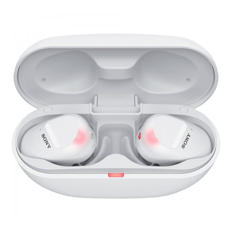 Belaidės ausinės Sony WF-SP800 in-ear, baltos - Senukai.lt