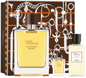 Hermes Terre D Hermes Eau Intense Vetiver 100ml EDP + 40ml Shower Gel + 5ml EDP