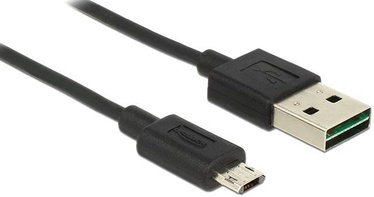 Провод Delock USB/USB-micro USB 2.0 A male, Micro USB 2.0 B male, 2 м, черный