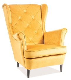 Fotelis Lady Velvet, oranžinis, 75 cm x 85 cm x 101 cm