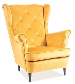 Fotelis Signal Meble Lady Velvet Curry, 75x85x101 cm
