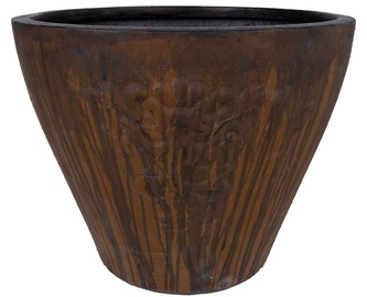 Home4you Lava Flower Pot Dark Brown 42cm