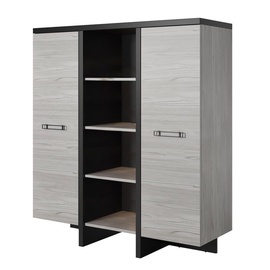 Idzczak Meble Olen 2D LED Shelf Black Pine/Grey