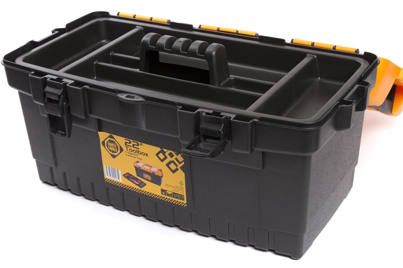 Коробка Forte Tools PT-22, 564 мм x 310 мм x 310 мм, черный/желтый