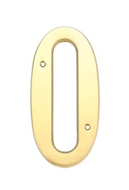 Durvju numurs Haushalt BP-0, 145 mm x 70 mm, misiņš, misiņa
