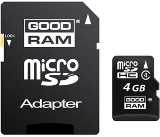 Goodram 4GB Micro SDHC Class 4 + Adapter