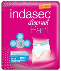 Autiņbiksītes Indasec, Large, 12 gab.