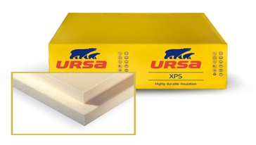 Poliestirēns Ursa, 118 cm x 60 cm x 3 cm