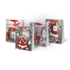 Kinkekott Christmas Gift Bag 26x10x32cm SCW221-ABCD-M
