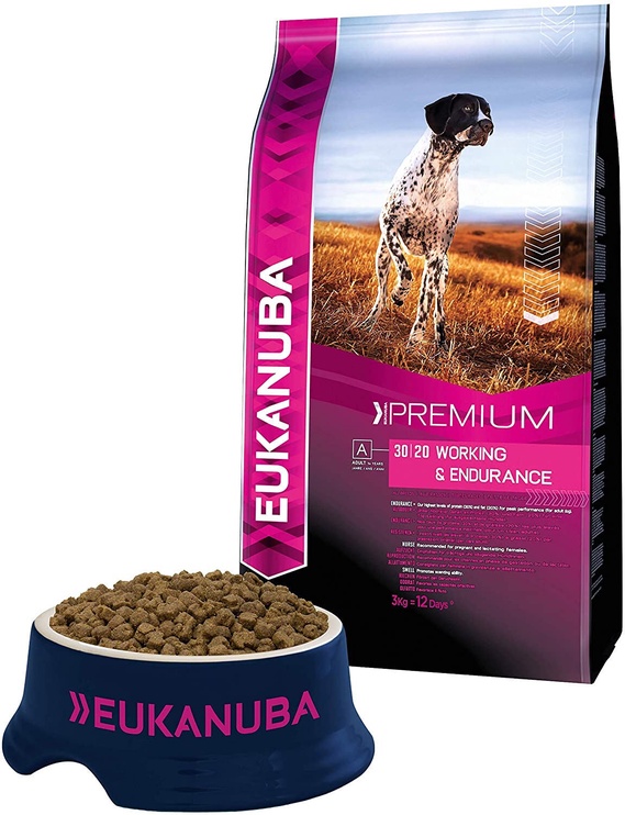 Kuiv koeratoit Eukanuba Premium, kanaliha/kalkun, 15 kg