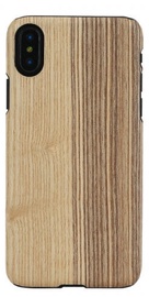 Man&Wood Modrian Wood Back Case For Apple iPhone X/XS Black/Brown