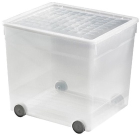 Curver Textile Box on Wheels 33l Transparent