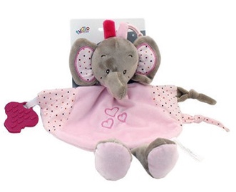 Axiom Cuddly Milus Elephant Pink 25cm