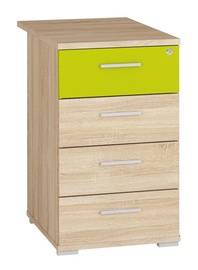 Komoda ML Meble Optimal 22 Sonoma Oak/Green