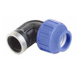 Водопроводное колено STP Fittings Sia, 1 дюйм - Внутренняя резьба, Ø40 мм, 90 град, 16 бар