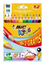 Spalvotieji pieštukai Bic, 887146, 12 vnt.