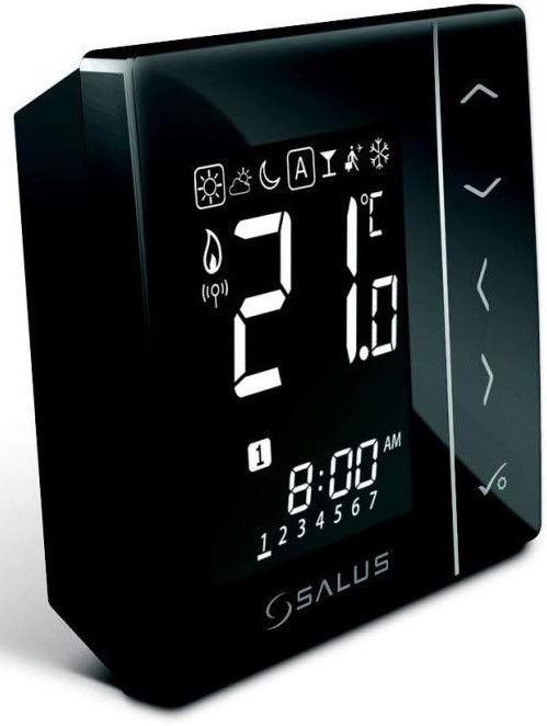 Термостат Salus Controls, крепится на стену, черный, 5 - 35 °С