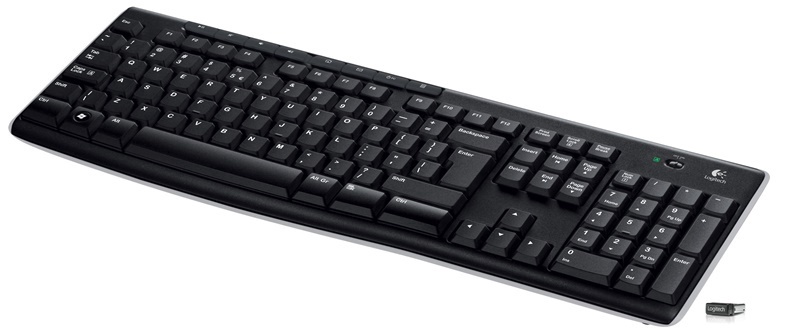 Klaviatuur Logitech K270 INT, EN, must, juhtmeta