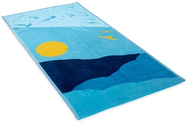 Полотенце DecoKing Ocean, синий, 180 см x 90 см