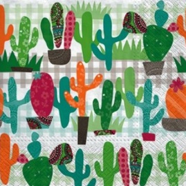 Paw Decor Collection Cactus Garden Napkins 33x33cm
