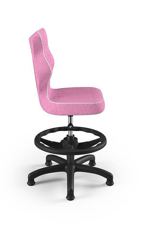 Детский стул с колесиками Petit HC+F VS08, черный/розовый, 30 см x 89.5 см