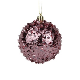 Jõulupuu ehe Christmas Touch SYCB-213637, roosa, 80 mm, 3 tk