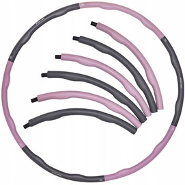 Гимнастический обруч SportVida Hula Hoop Ring 100cm Grey/Purple